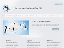 Tablet Screenshot of aim-consult.com
